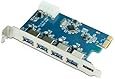 Anker&reg; Uspeed USB 3.0 PCI-E Express Card with 4 USB 3.0 Ports and 5V 4-Pin Power Connector for Desktops [VL805 Chipset]