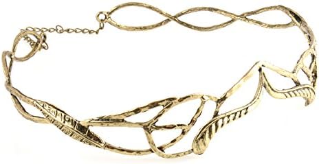 Elrond Leaf Crown Circlet Gold Lord King Elf Elven