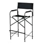 E-Z UP Directors Chair, Tall Black
