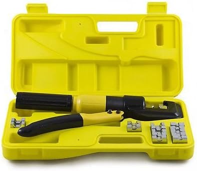 10 Ton Hydraulic Wire Battery Cable Lug Terminal Crimper Crimping Tool 9 Dies