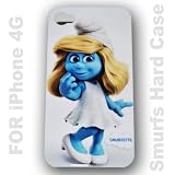 Smurfs Case Smurfette Hard Case Cover for Apple Iphone4 4g - F + Free Screen Protector