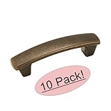 Amerock BP4424-RBZ Rustic Bronze Cabinet Hardware Handle Pull - 3" Hole Centers - 10 Pack