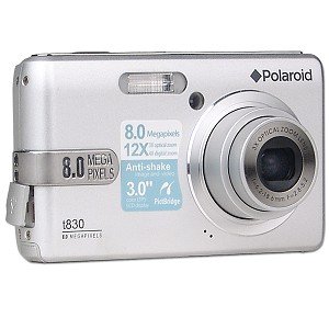 Polaroid T830A 8 Megapixel Digital Camera - Silver