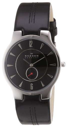 Skagen Herrenarmbanduhr Slimline Leder 433LSLB Preisvergleich