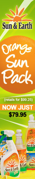Green Cleaning Product Kit: The Orange Sun Pack by Sun and Earth