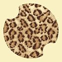 Leopard Print Carsters - Coasters for Your Car