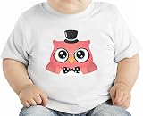 Hipster owl オーガニックベビーTシャツ 12 - 18 Months
