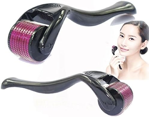 Wachy Shop Facial Skin Care Therapy Anti Aging Skin Recovery WP Peeling Roller 540 Needles [1Pcs] Black-Purple , 0.2-3.0 MM (1.5)