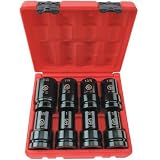 Chicago Pneumatic Deep Well Impact Sockets - 1In. Drive, 8-Pc. SAE Set, Model# S8008D
