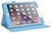 iPad Air 2 Case, Apple iPad Air 2 Leather Case, rooCASE Dual View Slim Fit Leather PU Folio Case with Smart Cover Auto Sleep / Wake Feature for Apple iPad Air 2 (iPad 6) 2014 Model, Blue
