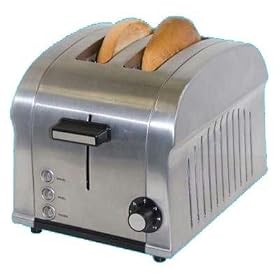 Haier TST850DS Die-Cast Stainless-Steel 2-Slice Toaster