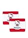 Hello Kitty Sports 40th Anniversary Wristband (Pair), White/Red