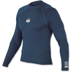 CORE Performance Work Wear 6435 Long Sleeve Shirt, Navy, Large by 