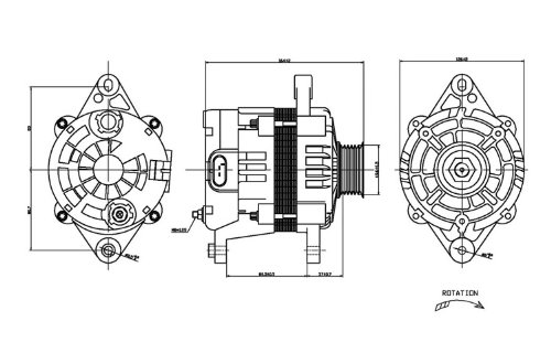 TYC 2-08483 Chevrolet Aveo Replacement Alternator