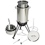 Outdoor Gourmet 30 Quart Professional Grade Ultimate Outdoor Cooking Set, Stainless Steel