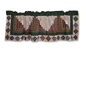 Peasant Log Cabin Curtain Valance 16"X 54"