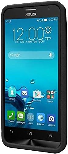 Asus Zenfone Case, Asus Zenfone 2e Case From Crazycover New Ultra Thin Rugged Silicone Gel Skin Rubber Cover Case (black)