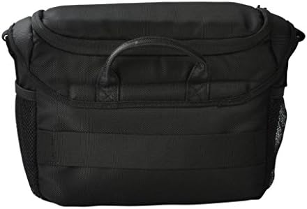 Eggsnow DSLR Camera Case Nylon Black Bag (1 DSLR camera + 2 lens + iPad + cell phone) - Waterproof,Multi-compartments,Shoulder Strap, Carry Handle