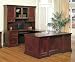 Left U Shaped Executive Computer Desk from the Bridgeport Collection