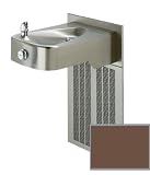 Garden Water Features & Outdoor Fountains item: Haws H1107.8-BRONZEMIST Bronze Mist Barrier-free, wall mounted, low-profile, 14 gauge Type 304 Stainless Steel, electric drinking fountain with antimicrobial protection, and 100% lead-free waterways. H1107.8