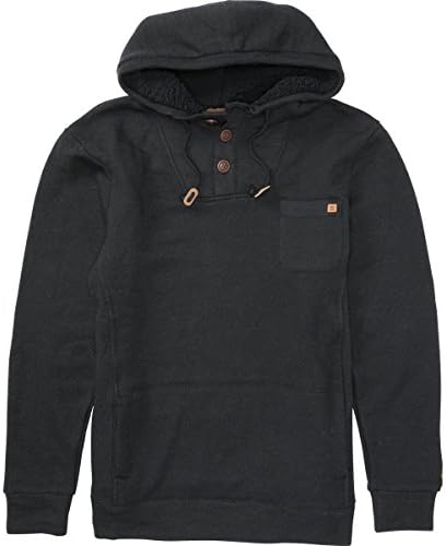 Billabong Men's Rasta Pullover Hoodie, Charcoal, X-Large