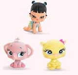 Bratz Lil' Angels Precious Lil' Bundles of Joy Numbered Collector Series 3 Pack Set with Bratz Lil Angelz Jade (# 97) , Pink Elephant (# 103) and Yellow Hamster (# 249)