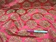 Fabric Faux Silk Satin Oriental Brocade Red CT09 By Yard,1 2 Yard,Swatch