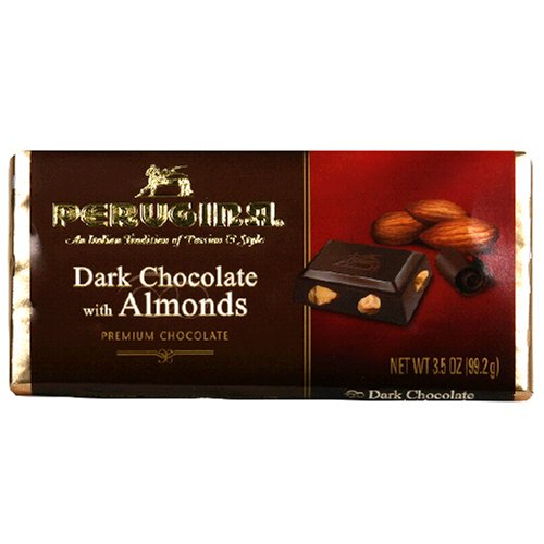 Perugina Dark Chocolate With Almonds, 3.5-Ounce Bar by Perugina