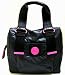 Juicy Couture Nylon Pop Lock The Hills Satchel,Black,one size