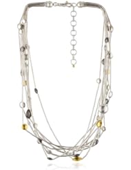 GURHAN "Lentil" Silver with High Karat Gold Accents Necklace