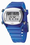 Adidas Adh1574 Unisex Digital Multifunctional Blue Pu Strap Watch