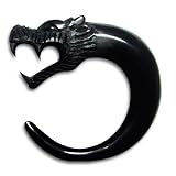 2 DRAGON BODY PIERCING EXPANDER EARRING EAR RING EARING