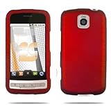 LG MS690 Optimus M Rubberized Shield Hard Case - Red
