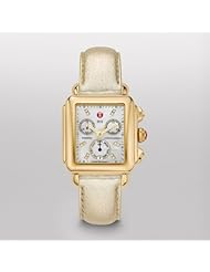 Michele Deco Gold, Diamond Dial Champagne Leather Mww06p000176