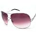 Roberto Cavalli Sunglasses Designer Fashion Womens AUTHENTIC Silver W/ Swarovski Crystal Frame|Gradient Dark Pink Lens RC374/S C91