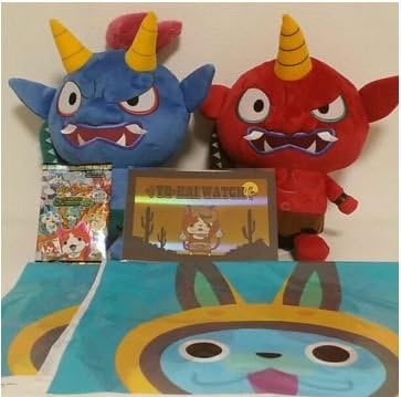 Yorozumato limited DX Kuttari stuffed toy's Nyan L red ogre, blue demon set