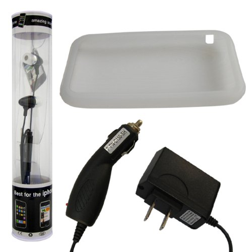 Hitech - Accessory Kit for Apple iPhone 3G - Heaset, Gelskin Cover, Car and Wall Chargers
