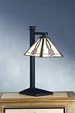 LAMPS BEAUTIFUL Tiffany Style Craftsman Mission Mackintosh Rose Bridge Arm Table Lamp by Meyda Tiffany--Excellent customer service--see our feedback.