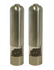 Buy iTouchless Automatic Stainless Steel Pepper Mill and Salt Grinder (2 Pack)