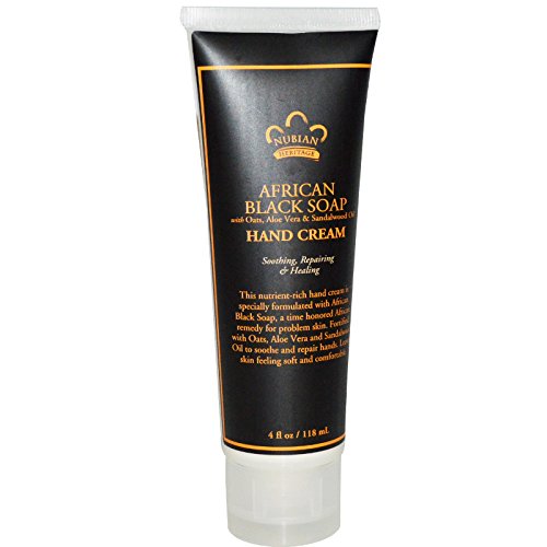 Nubian Heritage, Hand Cream, African Black Soap, 4 fl oz (118 ml)