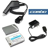 Bargaincell- 3-Piece Value Combo Pack Of Samsung SCH-i730, SCH-i830, IP-830w, i730, i830, 830w Includes: Vehicle Cigarette Lighter Power Charger with IC Chip + Standard Lithium-Ion Replacement Battery + Home Wall Travel Plug in Ac Charger