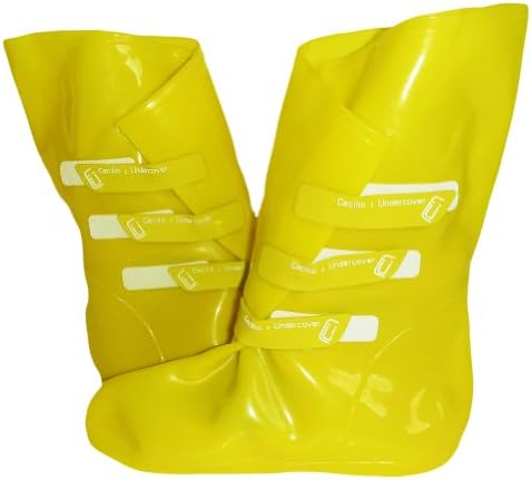 Cecilia Undercover Womens OMGaloshes Rain Boot Shoe Covers, Large, Yellow