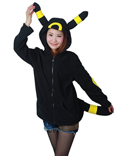 TEE Costumes Women's Animation Designed Zip up Costumes Hoodie