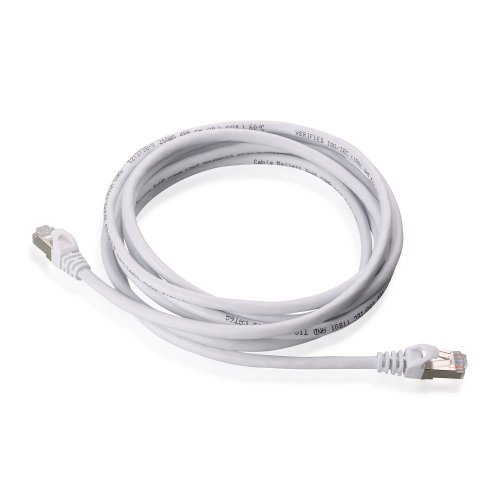 Cable Matters 5 Pack, Cat6a Snagless Shielded (SSTP/SFTP) Ethernet Patch Cable in White 10 Feet