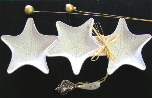 Mud Pie Starfish Triple Dip with Spreader