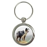 Australian Shepherd Key Chain (Round)