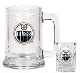 Edmonton Oilers Boilermaker Set  (Primary Logo)
