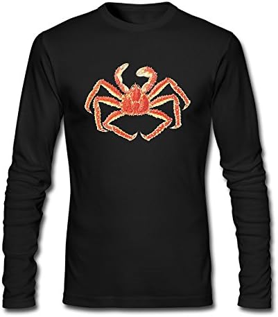 Crab Shop668 Boys' Long Sleeve 100% Cotton Crab T Shirts Comfortable Slim Fit