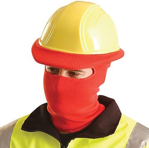 Occupational Safety Full Face Tube Liner for Classic Hard Hat - Hi-Viz Orange by Occupational Safety