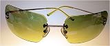 CHANEL Sunglasses 4017 Unisex Green With Logos on Front Color Code 124-52